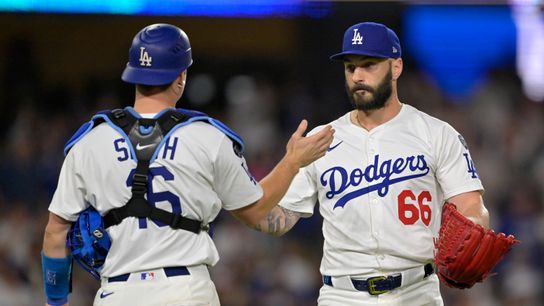 Dodgers hold on and take close series opener against Nationals  taken at Dodger Stadium  (Los Angeles Dodgers)