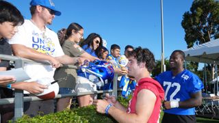 Rams remain committed to building a better tomorrow taken at LMU  (Los Angeles Rams). Photo by Kirby Lee-Imagn Images