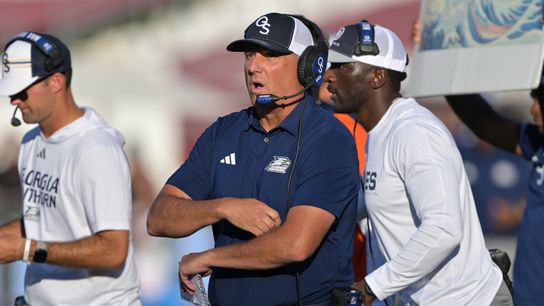 USC fans booed Clay Helton in his return to the Coliseum taken at Los Angeles Memorial Coliseum (USC)