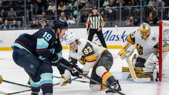 McCann scores in final seconds of overtime to lift Kraken over Golden Knights, 2-1 taken at Climate Pledge Arena (Vegas Golden Knights)