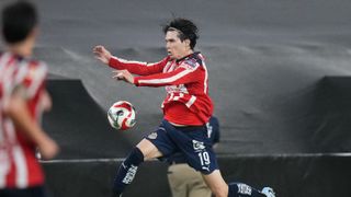 Short-handed Chivas handle Atlas in a "friendly" edition of El Clásico Tapatío taken at BMO Stadium (Soccer). Photo by IMAGN