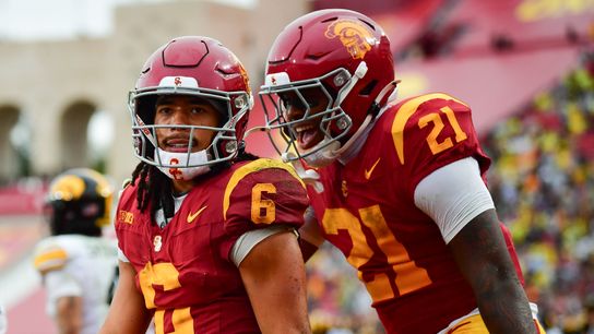 Lincoln Riley calls USC's 26-21 victory over Iowa a 'culture win'  taken at Los Angeles Memorial Coliseum (USC Trojans)