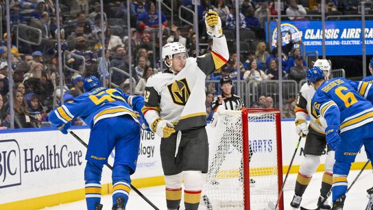 Bowman’s first goal highlights get-right effort for Golden Knights against Blues taken at Enterprise Center (Vegas Golden Knights)