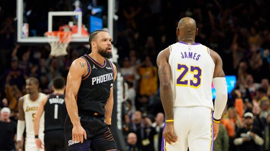 Lakers outlast Suns down the wire behind late free throws from LeBron James taken at Mortgage Matchup Center (Los Angeles Lakers)