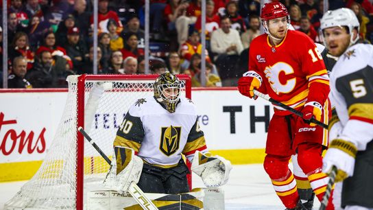 Golden Knights put up ‘burn the tape’ game against Flames taken at Scotiabank Saddledome (Vegas Golden Knights)