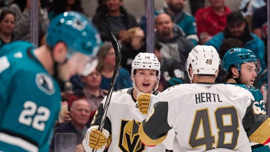 Golden Knights continue to assert dominance over Sharks taken at SAP Center (Vegas Golden Knights)