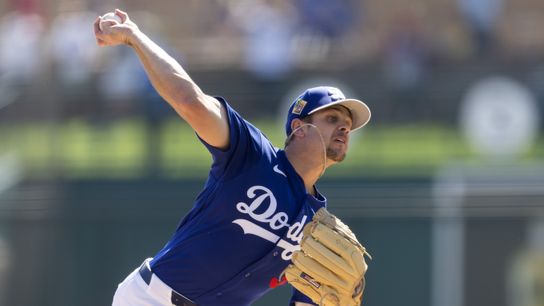 Dodgers Notebook: Rotation picture shifts as Stone suffers setback taken at Camelback Ranch (Los Angeles Dodgers). Photo by Mark J. Rebilas-Imagn Images