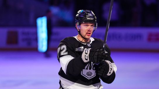 Panarin returns to New York - as a King taken in New York  (Los Angeles Kings). Photo by Kirby Lee-Imagn Images