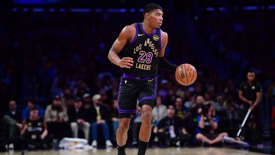 Straight Talk: Hachimura appreciates team celebrating his 5,000th point taken at Crypto.com Arena (Los Angeles Lakers). Photo by Gary A. Vasquez-Imagn Images