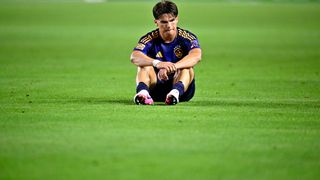 Joveljic haunts former club as Galaxy fall to Sporting KC taken at Dignity Health Sports Park (LA Galaxy). Photo by Kelvin Kuo-Imagn Images