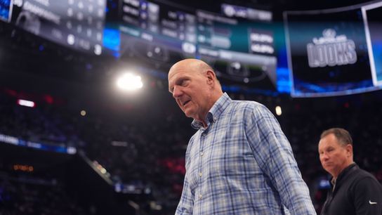 Clippers owner Steve Ballmer favored to buy Seattle Seahawks as franchise sale buzz intensifies taken in Los Angeles (Los Angeles Clippers). Photo by Kirby Lee-Imagn Images