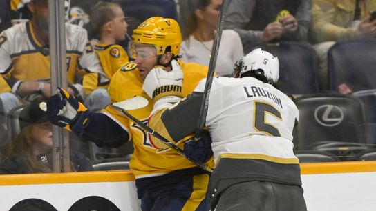 Special teams dooms snakebitten Golden Knights in third straight loss taken at Bridgestone Arena (Vegas Golden Knights). Photo by Steve Roberts-Imagn Images