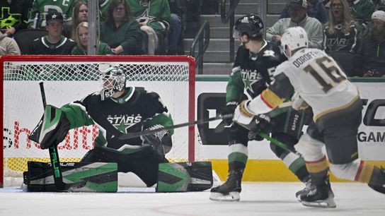Reilly Smith triumphs in landmark win of season for Golden Knights taken At American Airlines Arena (Vegas Golden Knights). Photo by Jerome Miron-Imagn Images