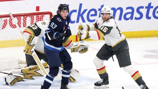 Mistakes continue to hound Golden Knights against Jets taken at Canada Life Centre (Vegas Golden Knights). Photo by James Carey Lauder-Imagn Images