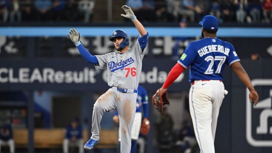 Yamamoto, Freeland guide Dodgers to victory over Blue Jays taken at Rogers Centre (Los Angeles Dodgers). Photo by Dan Hamilton-Imagn Images
