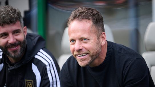 "It's a scandal": Marc Dos Santos is fed up with the congested schedule taken at BMO Stadium (LAFC). Photo by Troy Wayrynen-Imagn Images
