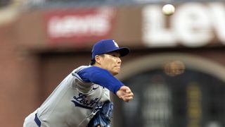 Straight Talk: Yamamoto points to mental toughness in going 7 strong after rough 1st inning taken at Oracle Park (Los Angeles Dodgers). Photo by  D. Ross Cameron-Imagn Images