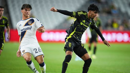 LA Galaxy can't handle pressure in 2-1 loss to Columbus taken at ScottsMiracle-Gro Field (LA Galaxy). Photo by Adam Cairns/Columbus Dispatch / USA TODAY NETWORK via Imagn Images