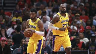 James family connection plays role in Lakers' Game 3 victory taken  at Toyota Center. (Los Angeles Lakers). Photo by Troy Taormina-Imagn Images