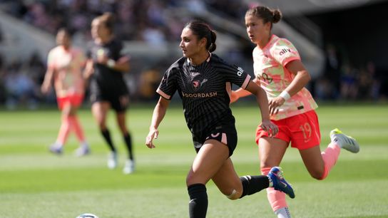 Angel City FC comes up short against Portland in their first game back from the international break  taken  at BMO Stadium (Angel City FC). Photo by Kirby Lee-Imagn Images