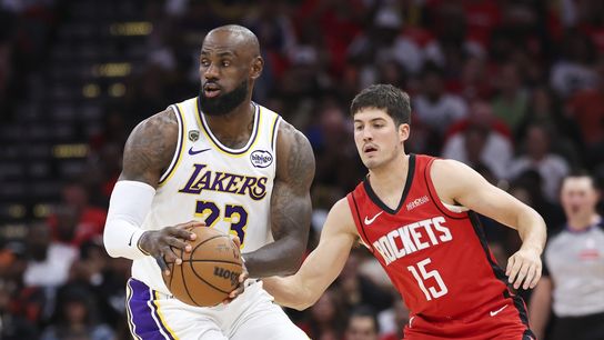 Rockets deny Lakers' sweep in 115-96 Game 4 blowout taken  at Toyota Center (Los Angeles Lakers). Photo by Troy Taormina-Imagn Images