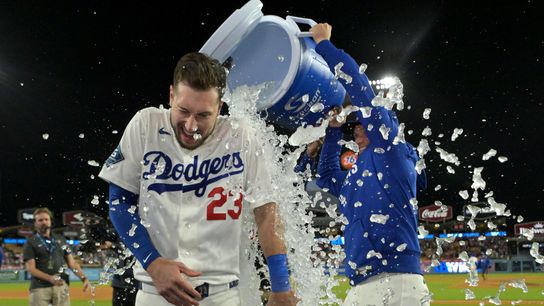 Kyle Tucker delivers first walk-off as Dodgers beat Marlins taken at Dodger Stadium (Los Angeles Dodgers). Photo by Jayne Kamin-Oncea-Imagn Images