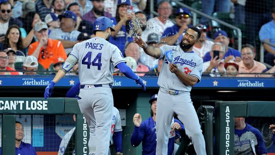 Pages' three-homer game powers Dodgers past Astros taken at Daikin Park (Los Angeles Dodgers). Photo by Erik Williams-Imagn Images