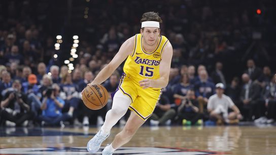 Austin Reaves agrees to $185 million deal with Lakers taken in Los Angeles (Los Angeles Lakers). Photo by Alonzo Adams-Imagn Images