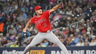 Kochanowicz unravels, Angels trounced by Blue Jays taken at Rogers Centre (Los Angeles Angels). Photo by Gerry Angus-Imagn Images
