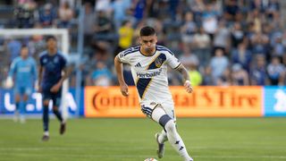 Uninspired Galaxy hand Sporting KC their first home win of the season taken at Sporting Park (LA Galaxy). Photo by Kylie Graham-Imagn Images