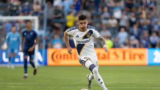 Uninspired Galaxy hand Sporting KC their first home win of the season taken at Sporting Park (LA Galaxy). Photo by Kylie Graham-Imagn Images