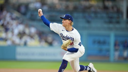Emmet Sheehan shows growth as pitcher and leader in Dodgers win taken at Dodger Stadium (Los Angeles Dodgers). Photo by Kirby Lee-Imagn Images