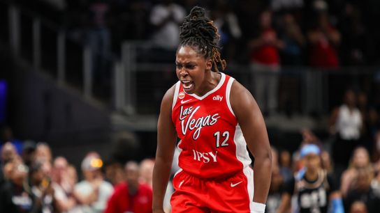 Chelsea's Gray-tness and what we know about the Aces after five games taken at State Farm Arena (Las Vegas Aces). Photo by Brett Davis-Imagn Images