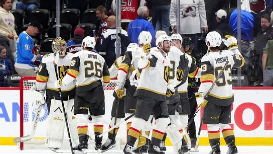 Golden Knights looking to push Avalanche to the brink in Game Three taken at T-Mobile Arena (Vegas Golden Knights). Photo by Ron Chenoy-Imagn Images