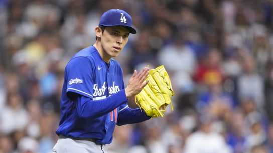 Los Angeles Dodgers pitcher Roki Sasaki (11) reacts following the final out of the fifth inning against the Milwaukee Brewers at American Family Field. Jeff Hanisch-Imagn Images Los Angeles Dodgers pitcher Roki Sasaki (11) reacts following the final out of the fifth inning against the Milwaukee Brewers at American Family Field. Jeff Hanisch-Imagn Images