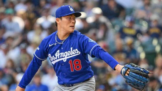 Dodgers take series behind Yoshinobu Yamamoto's strong outing taken at American Family Field (Los Angeles Dodgers). Photo by Benny Sieu-Imagn Images