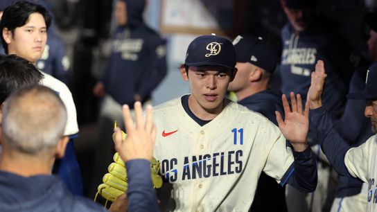 Straight Talk: Sasaki steps up velocity, serves up strong performance taken at Dodger Stadium (Los Angeles Dodgers). Photo by Kiyoshi Mio-Imagn Images