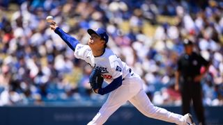 Straight Talk: Confident Yamamoto whiffs 10, picks up 5th victory taken at Dodger Stadium (Los Angeles Dodgers). Photo by William Liang-Imagn Images