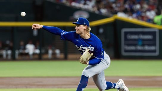 Los Angeles Dodgers pitcher Emmet Sheehan in the first inning against the Arizona Diamondbacks at Chase Field. Los Angeles Dodgers pitcher Emmet Sheehan in the first inning against the Arizona Diamondbacks at Chase Field.