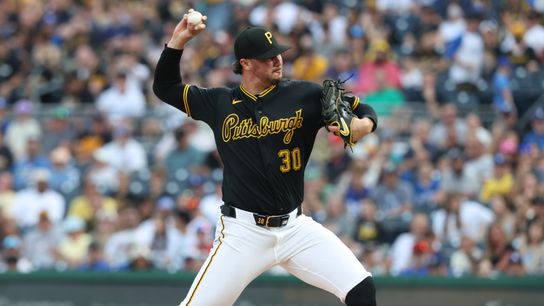Pittsburgh Pirates starting pitcher Paul Skenes (30) delivers a pitch against the Los Angeles Dodgers during the first inning at PNC Park. Pittsburgh Pirates starting pitcher Paul Skenes (30) delivers a pitch against the Los Angeles Dodgers during the first inning at PNC Park.