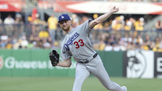 Los Angeles Dodgers starting pitcher Eric Lauer (33) pitches against the Pittsburgh Pirates during the fourth inning at PNC Park. Charles LeClaire-Imagn Images Los Angeles Dodgers starting pitcher Eric Lauer (33) pitches against the Pittsburgh Pirates during the fourth inning at PNC Park. Charles LeClaire-Imagn Images