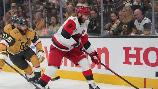 New problem emerges for Golden Knights as Hurricanes force another Finals tie taken at T-Mobile Arena (Vegas Golden Knights). Photo by Lucas Peltier-Imagn Images