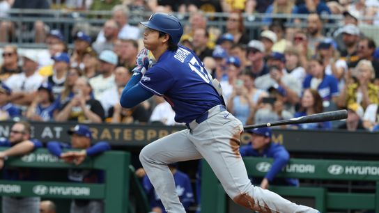 Dodgers hold off Pirates as Ohtani exits with knee inflammation taken at PNC Park (Los Angeles Dodgers). Photo by Charles LeClaire-Imagn Images