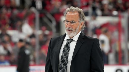 John Tortorella not returning behind Vegas bench next season taken in Las Vegas (Vegas Golden Knights). Photo by James Guillory-Imagn Images