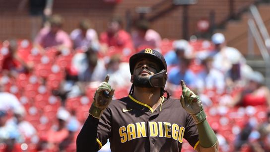 Padres avoid sweep with big offensive performance against Cardinals taken At Busch Stadium (San Diego Padres). Photo by © Tim Vizer-Imagn Images