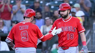 Angels blow seven-run lead in historic fashion to Athletics  taken at Sutter Health Park (Los Angeles Angels). Photo by Ed Szczepanski - Imagn Images