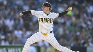 JP Sears, Padres pull off sweep against Braves taken at Petco Park (San Diego Padres). Photo by © Denis Poroy-Imagn Images
