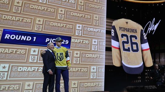 Get to know the six prospects selected by the Golden Knights on Day Two taken at KeyBank Center (Vegas Golden Knights). Photo by Timothy T. Ludwig-Imagn Images