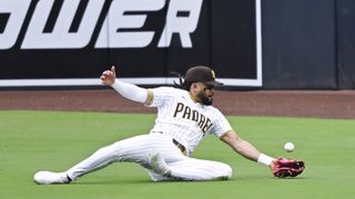 Padres outmatched by Dodgers with nine run inning taken at Petco Park (San Diego Padres). Photo by © Denis Poroy-Imagn Images