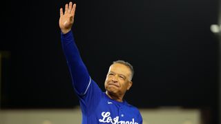 Dave Roberts reaches 1,000 wins in Dodgers win over A's taken at Sutter Health Park (Los Angeles Dodgers). Photo by Scott Marshall-Imagn Images